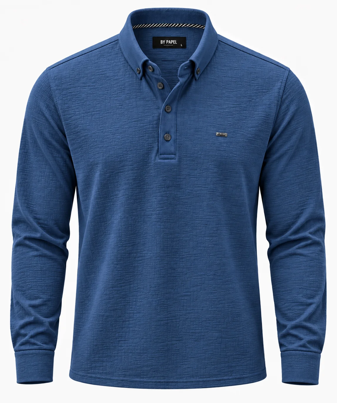 SAX MAVİ POLO YAKA DÜĞMELİ SWEAT-TRİKO