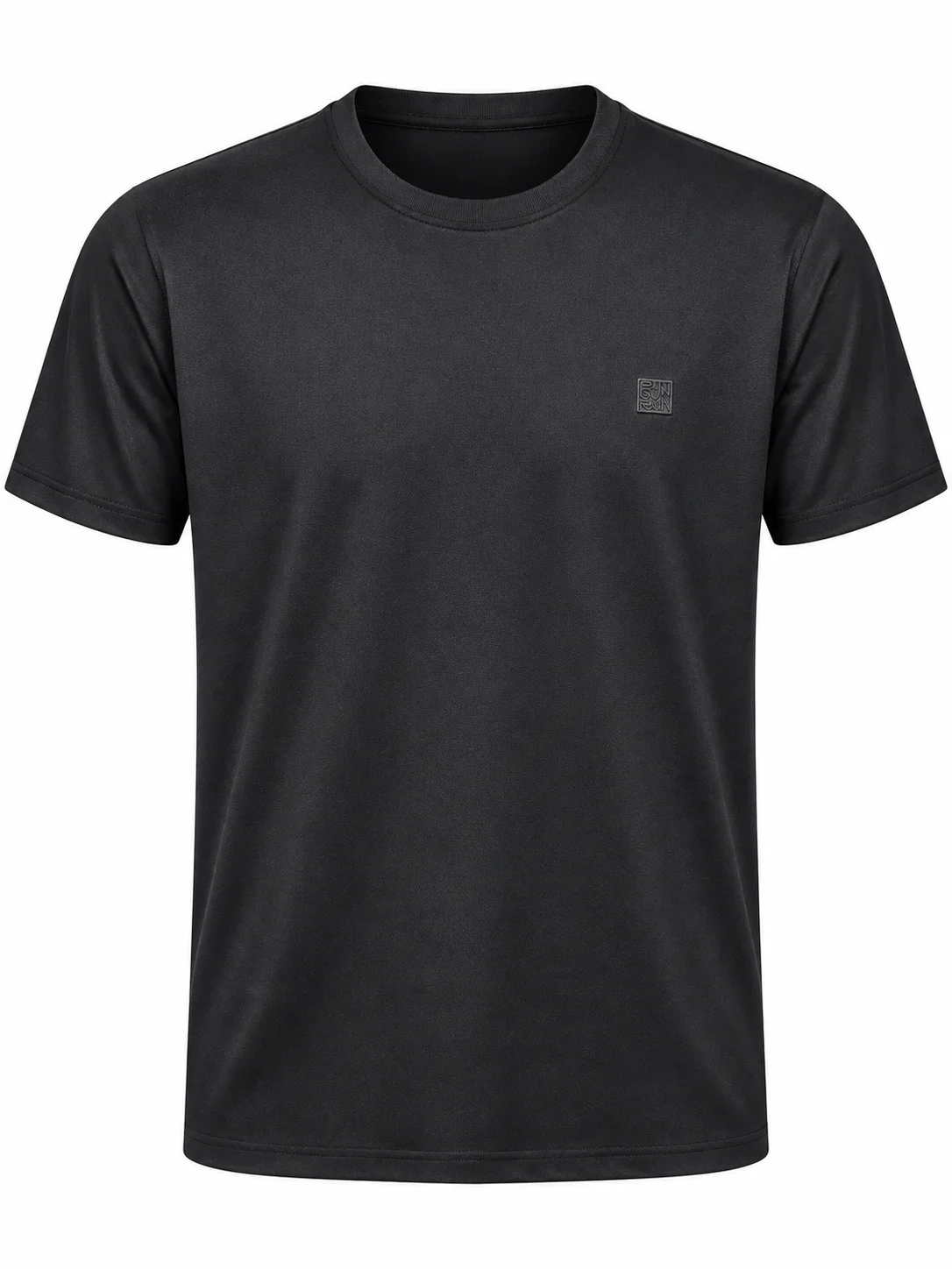 SİYAH BİSİKLET YAKA BASİC T-SHIRT